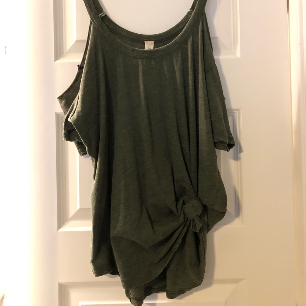 Army green shirt